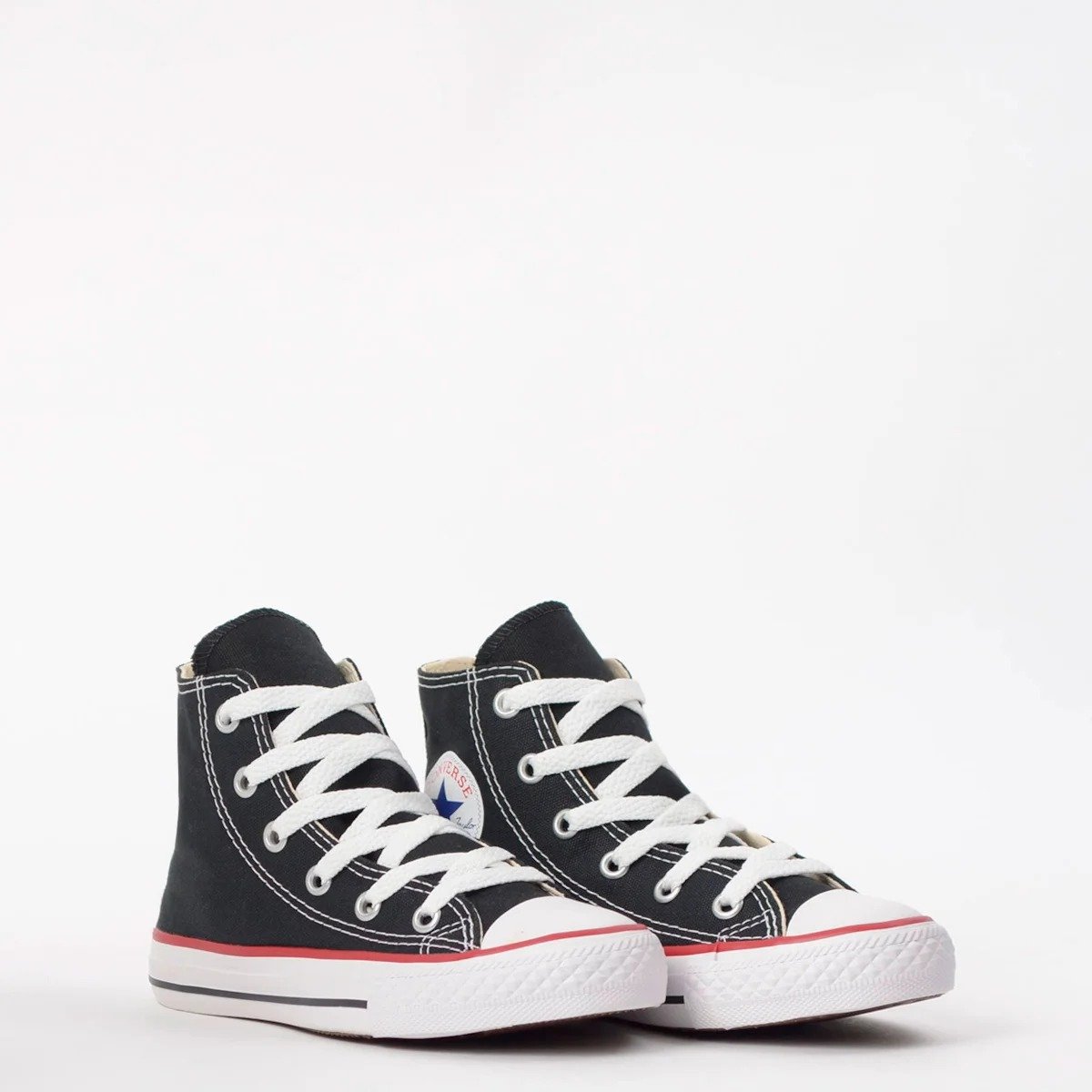 TENIS CONVERSE CHUCK TAYLOR ALL STAR KIDS HI PRETO VERMELHO CK00040007 Preto 5