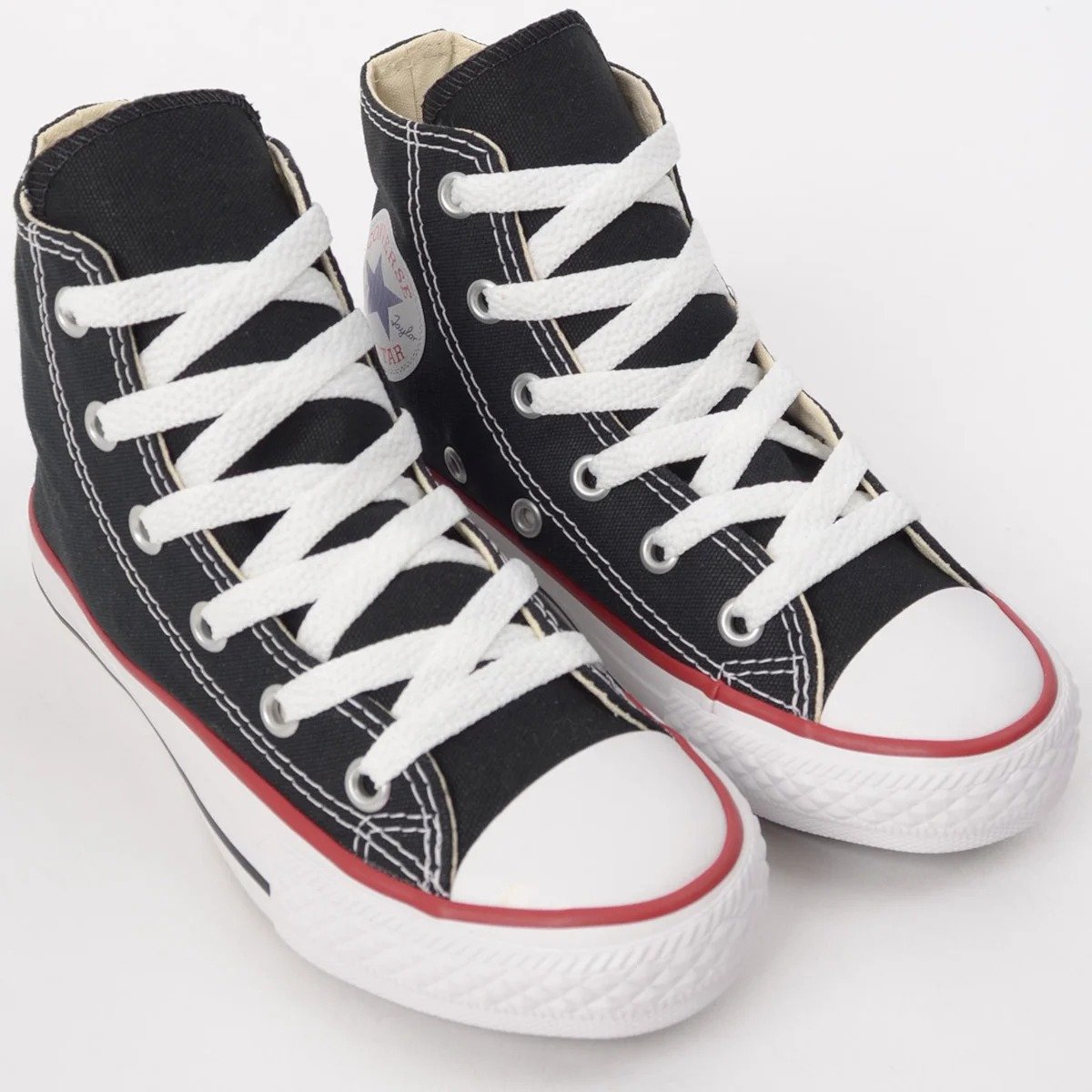 TENIS CONVERSE CHUCK TAYLOR ALL STAR KIDS HI PRETO VERMELHO CK00040007 Preto 6
