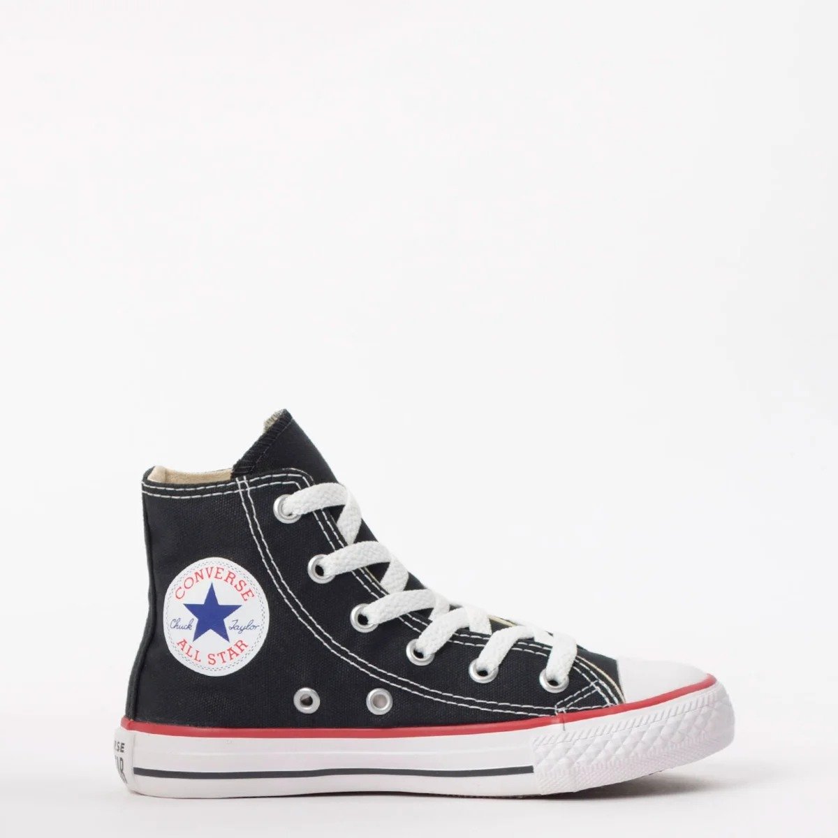TENIS CONVERSE CHUCK TAYLOR ALL STAR KIDS HI PRETO VERMELHO CK00040007 Preto 8