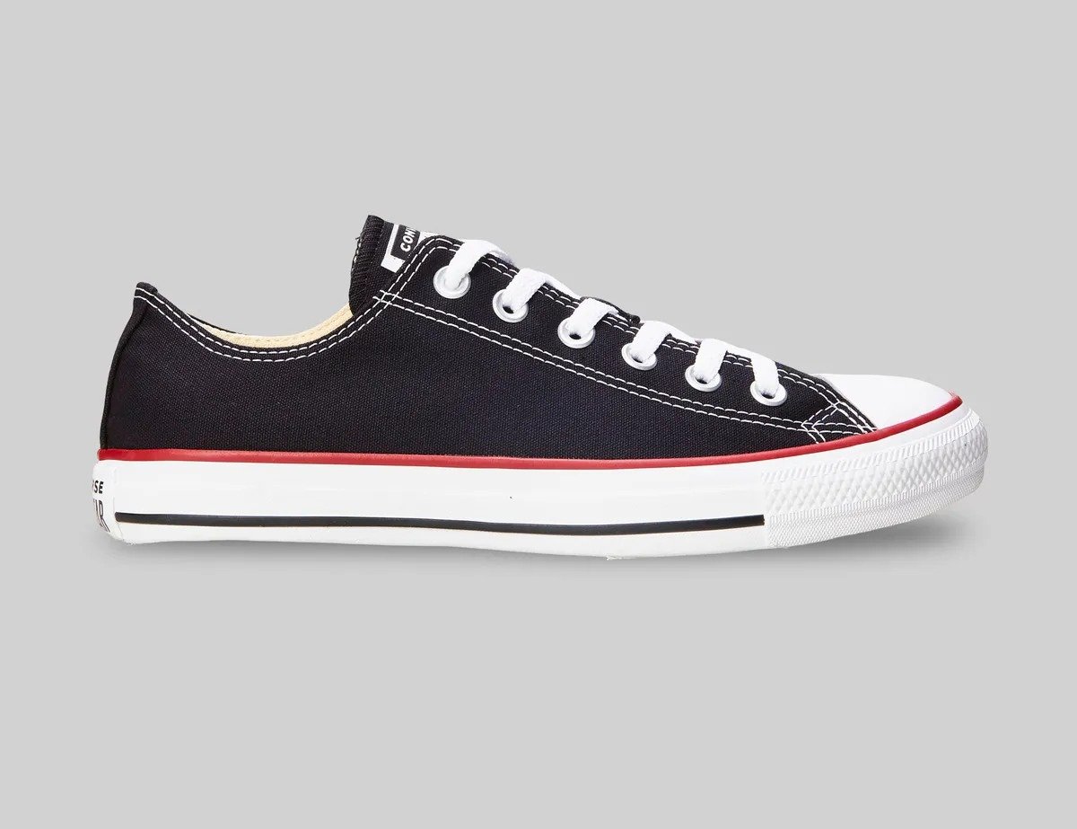 TENIS CONVERSE CHUCK TAYLOR ALL STAR PRETO VERMELHO UNISSEX CT00010007