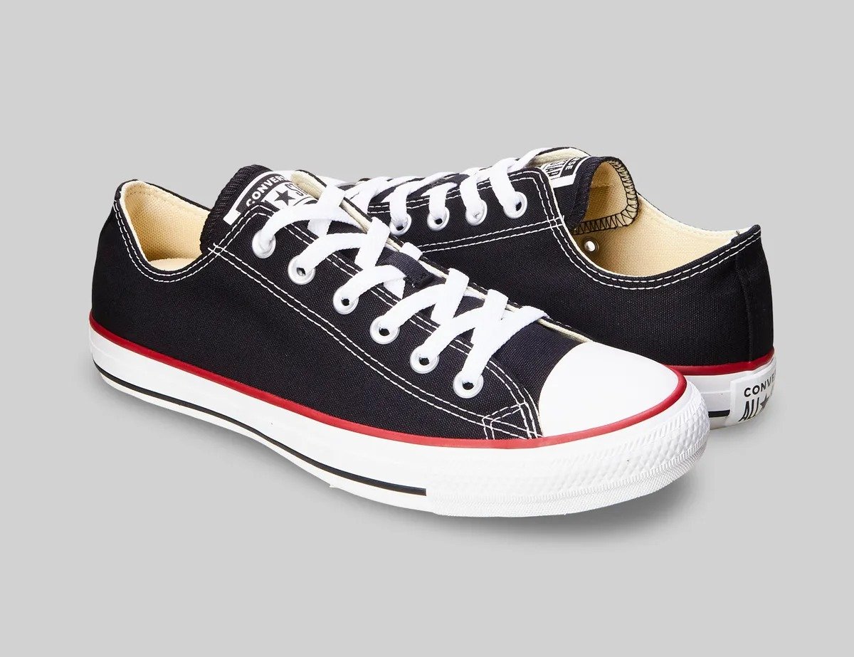 TENIS CONVERSE CHUCK TAYLOR ALL STAR PRETO VERMELHO UNISSEX CT00010007 Preto 6