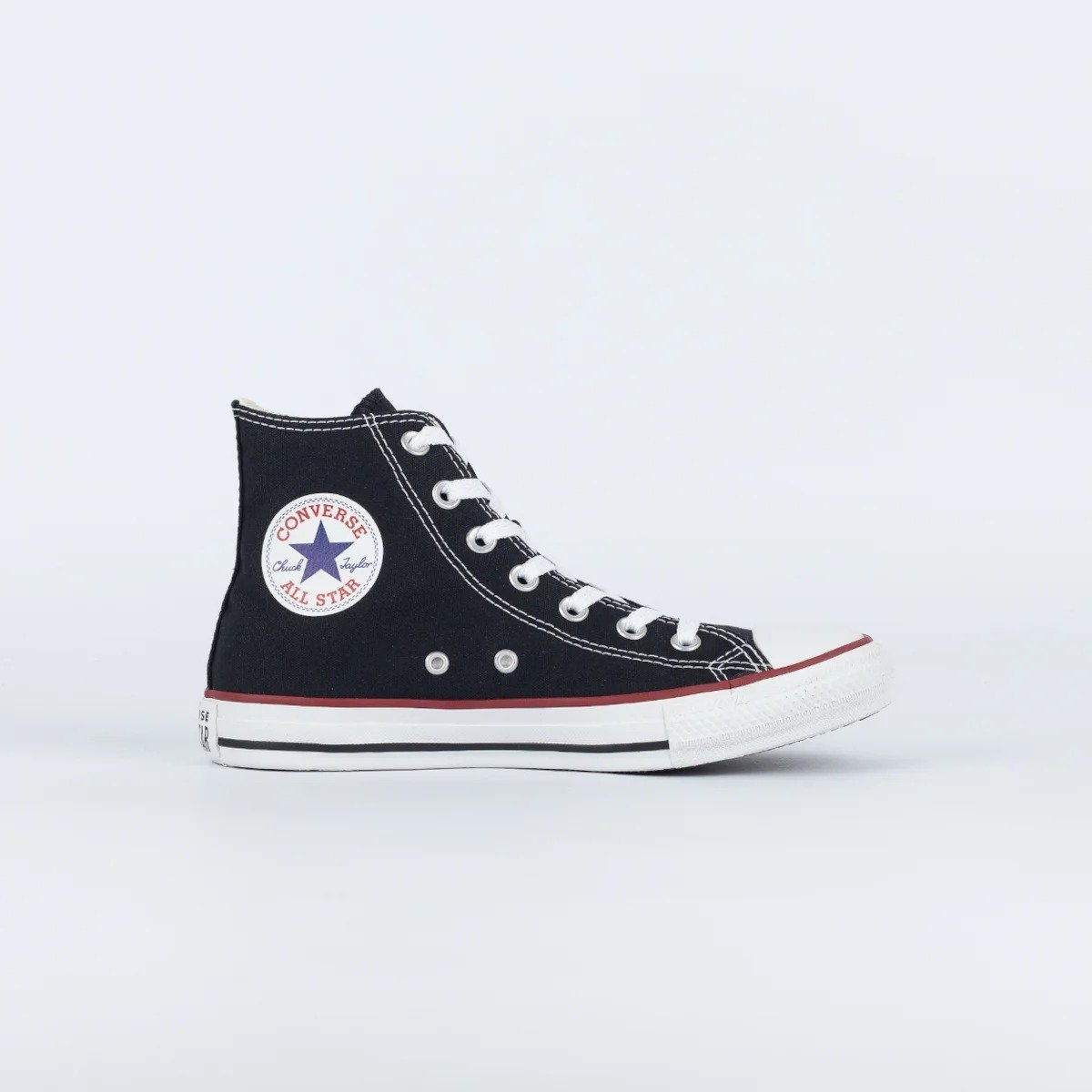 TENIS CONVERSE CHUCK TAYLOR ALL STAR HI CT00040007 PRETO VERMELHO