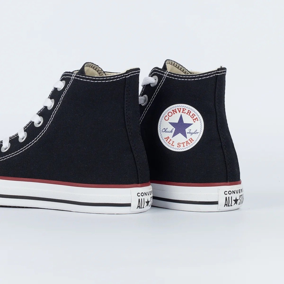 TENIS CONVERSE CHUCK TAYLOR ALL STAR HI CT00040007 PRETO VERMELHO Preto 4