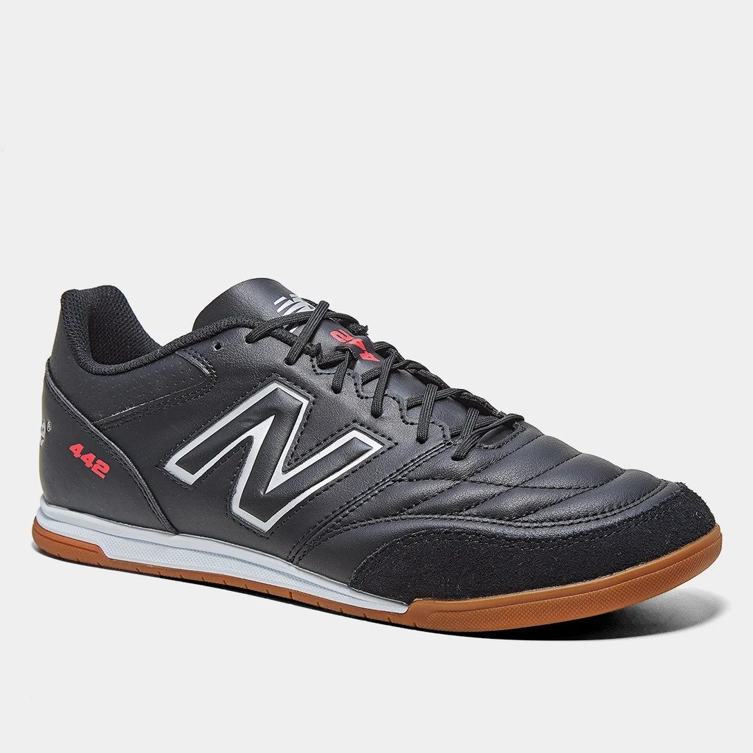 CHUTEIRA NEW BALANCE 442 V2 FUTSAL PRETO MASCULINO Preto 2