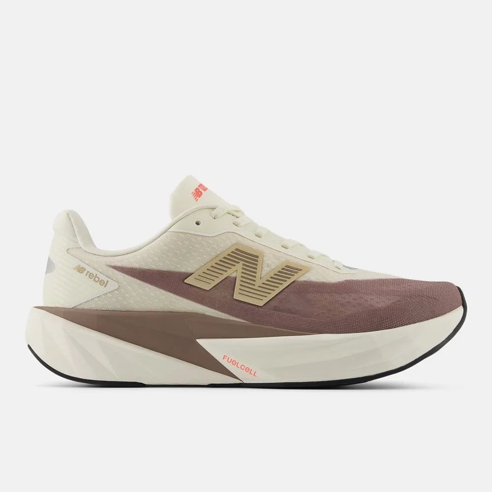 TENIS NEW BALANCE REBEL V5 BRANCO MARROM FEMININO