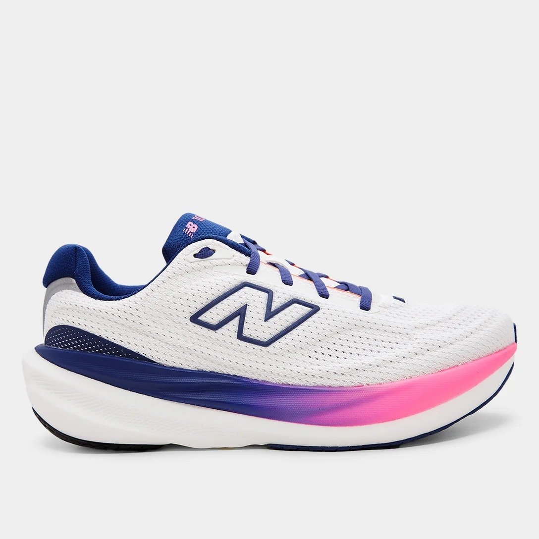 TENIS NEW BALANCE 1080 V15 1348313 BEGE MARINHO FEMININO
