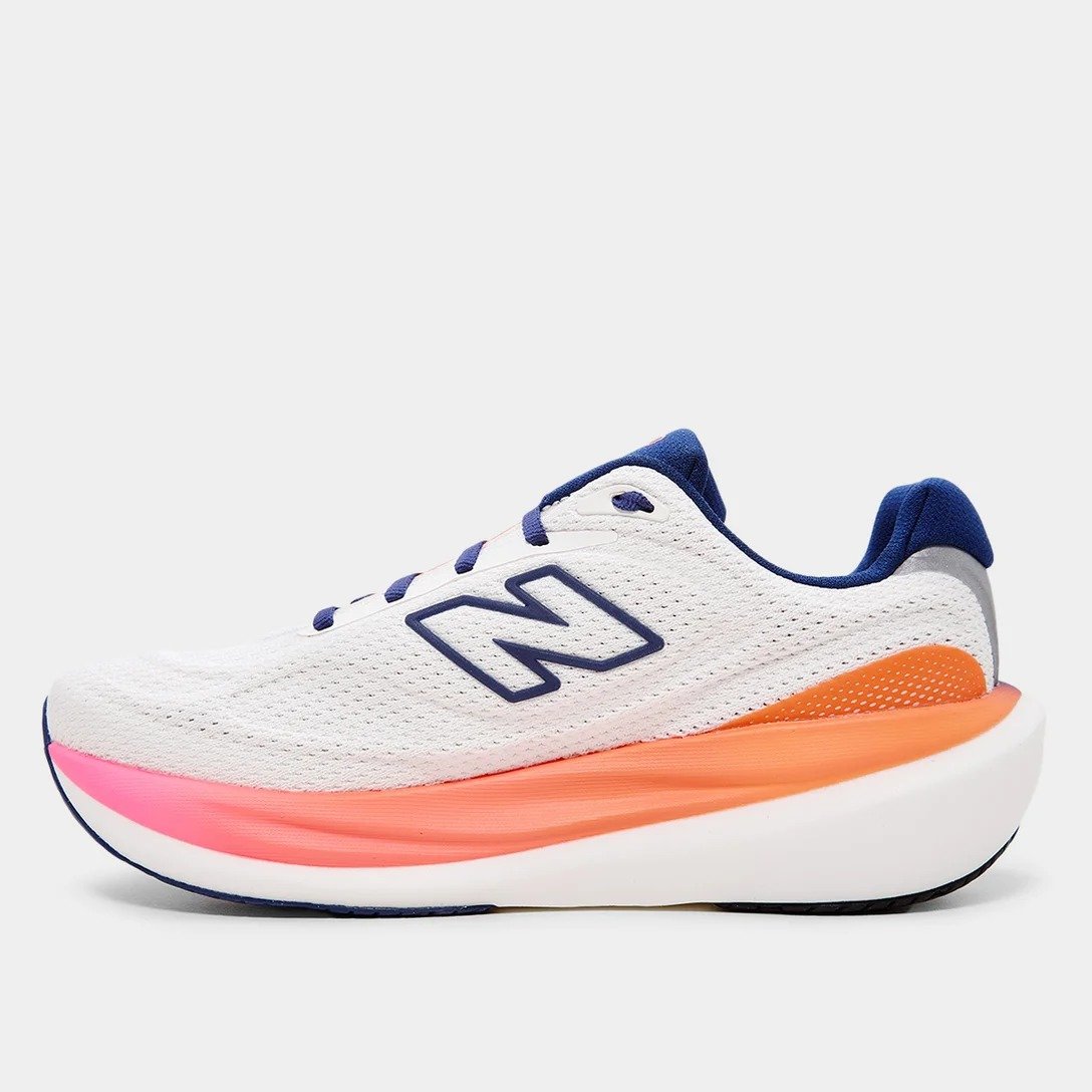 TENIS NEW BALANCE 1080 V15 1348313 BEGE MARINHO FEMININO Bege/Azul Marinho 2