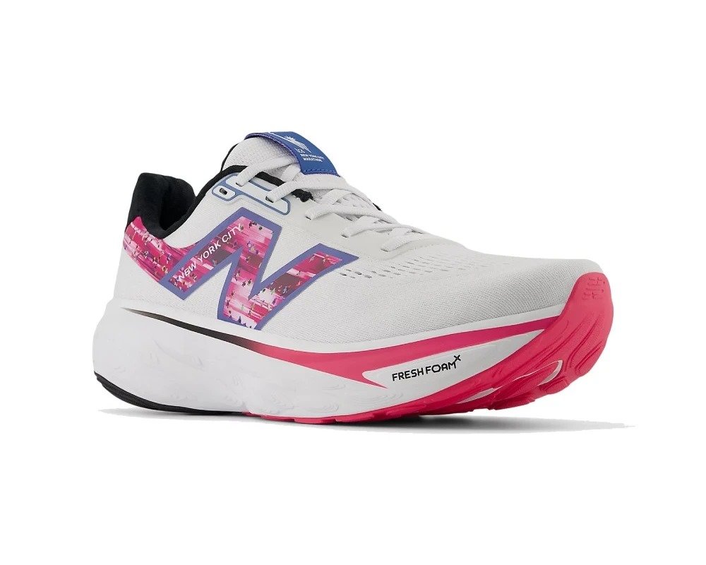 TENIS NEW BALANCE 1080 V14 NEW YORK BRANCO ROSA FEMININO Branco 3