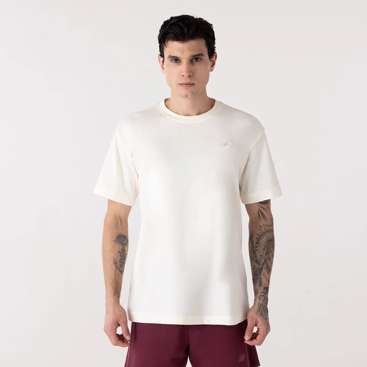 CAMISA NEW BALANCE SMALL LOGO 1325631 BEGE MASCULINO