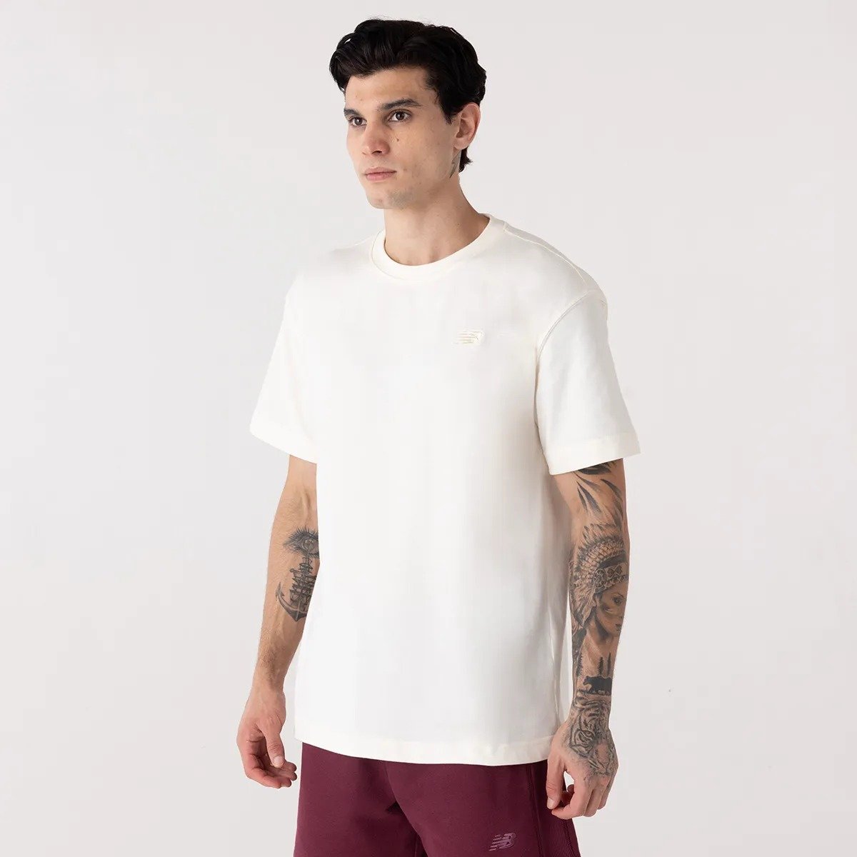 CAMISA NEW BALANCE SMALL LOGO 1325631 BEGE MASCULINO Bege 2
