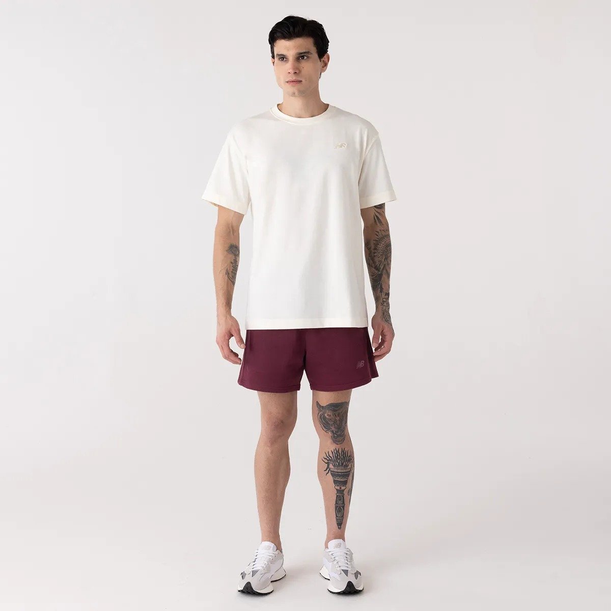 CAMISA NEW BALANCE SMALL LOGO 1325631 BEGE MASCULINO Bege 5