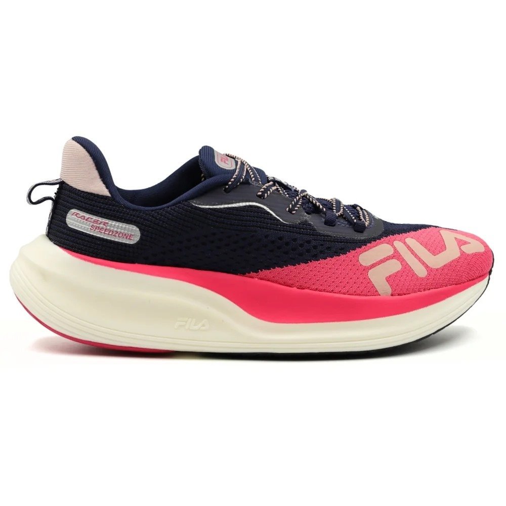 TENIS FILA RACER SPEEDZONE AZUL ROSA FEMININO