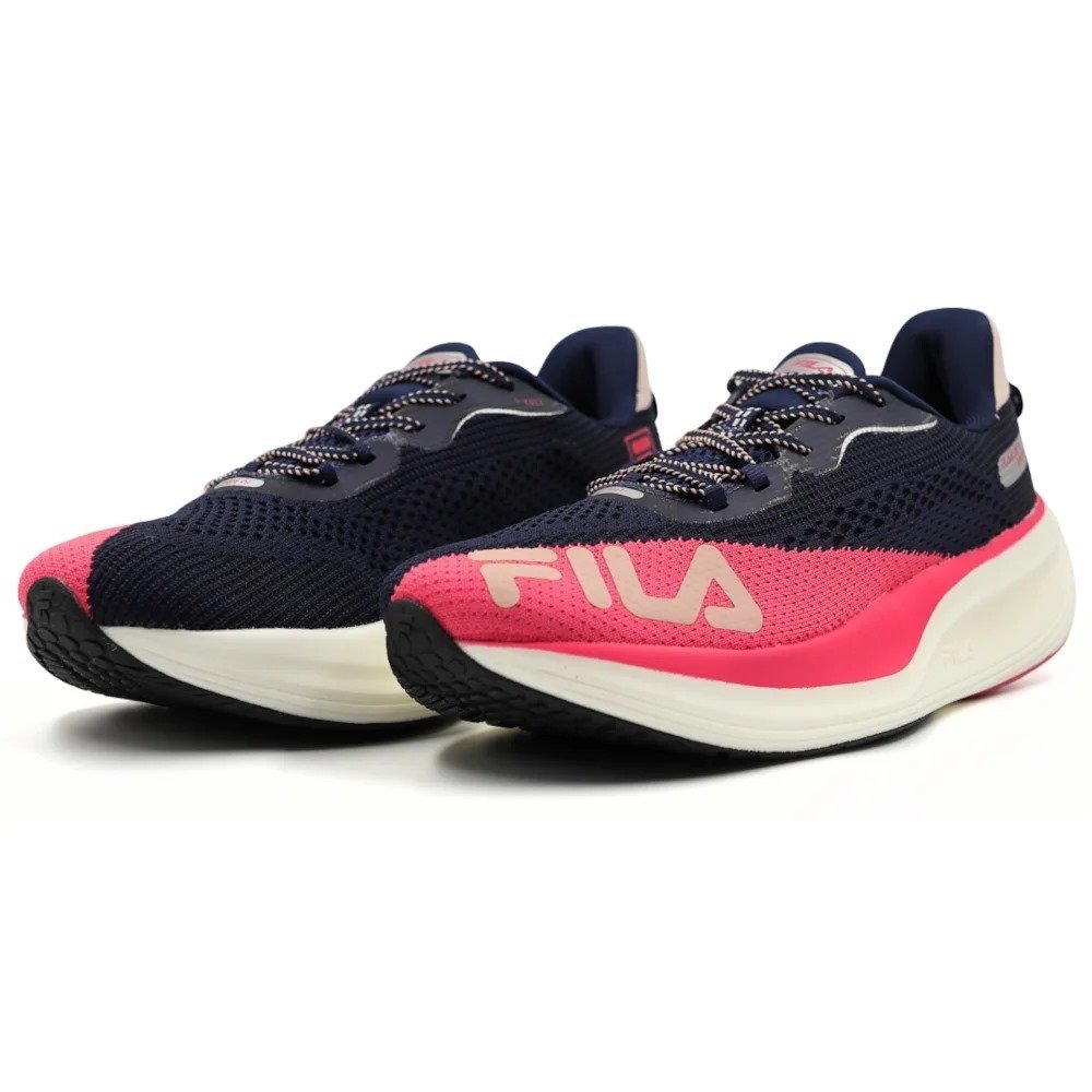 TENIS FILA RACER SPEEDZONE AZUL ROSA FEMININO Preto 4