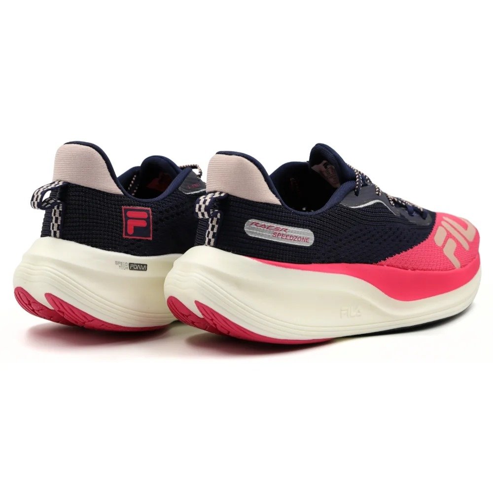 TENIS FILA RACER SPEEDZONE AZUL ROSA FEMININO Preto 5