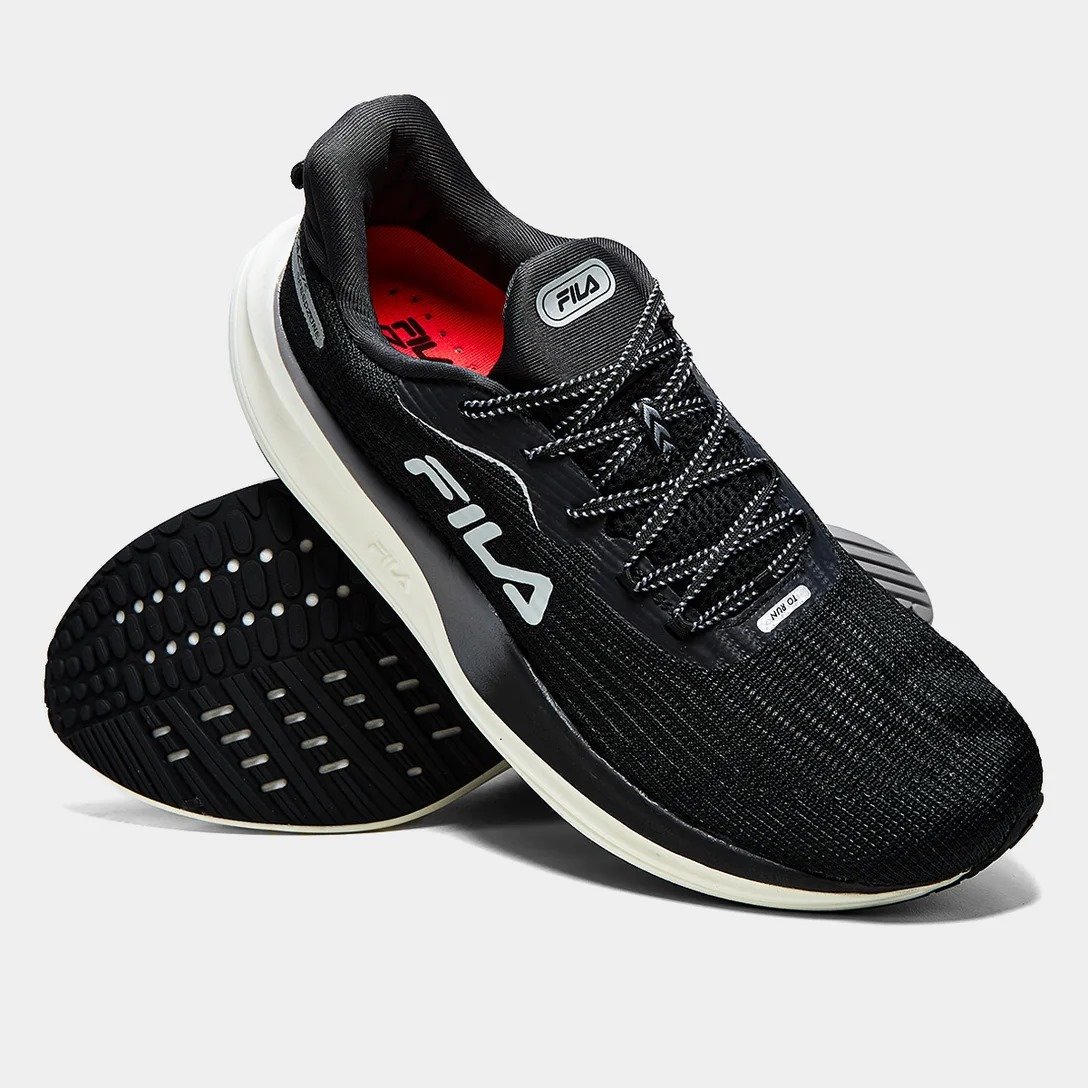 TENIS FILA RACER SPEEDZONE 1243476 PRETO MASCULINO Preto 2