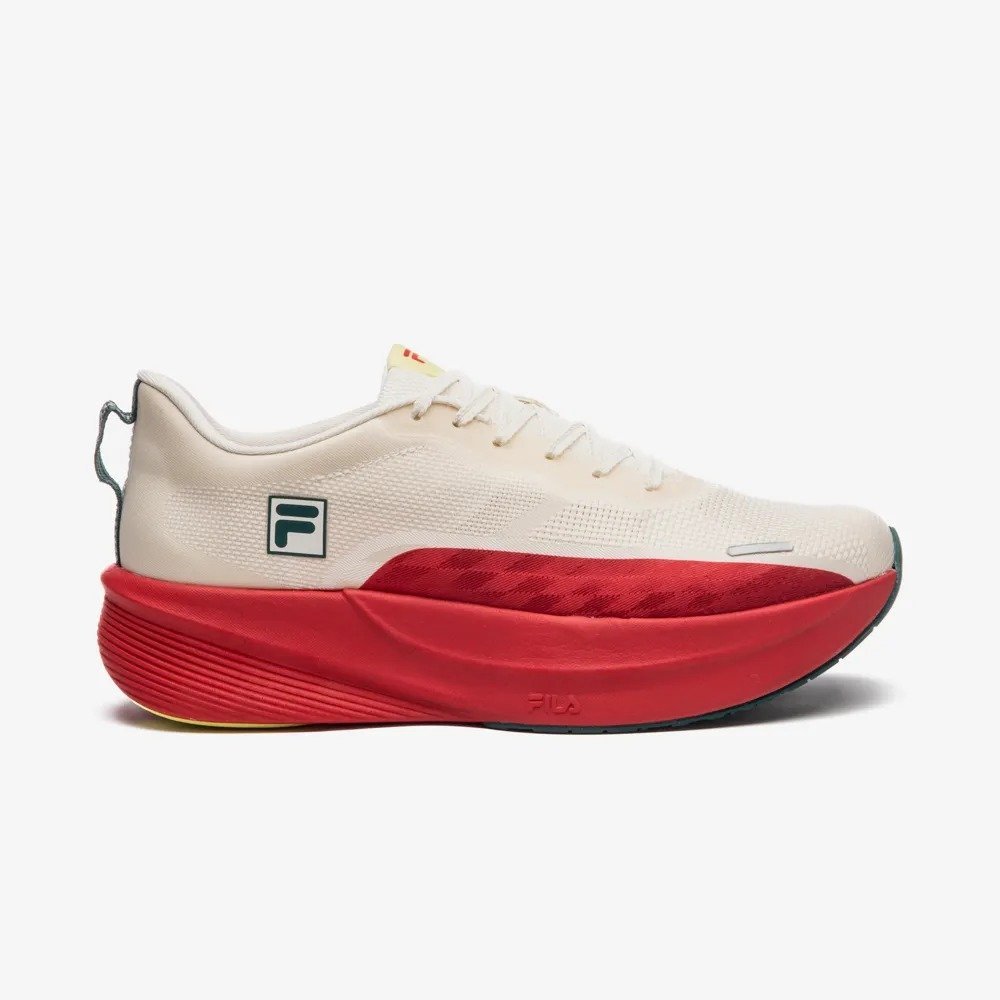TENIS FILA AERO SKYFOAM 1360517 BEGE VERMELHO MASCULINO