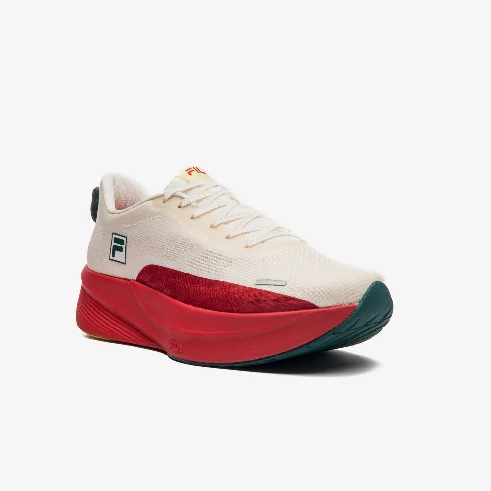 TENIS FILA AERO SKYFOAM 1360517 BEGE VERMELHO MASCULINO Branco 3