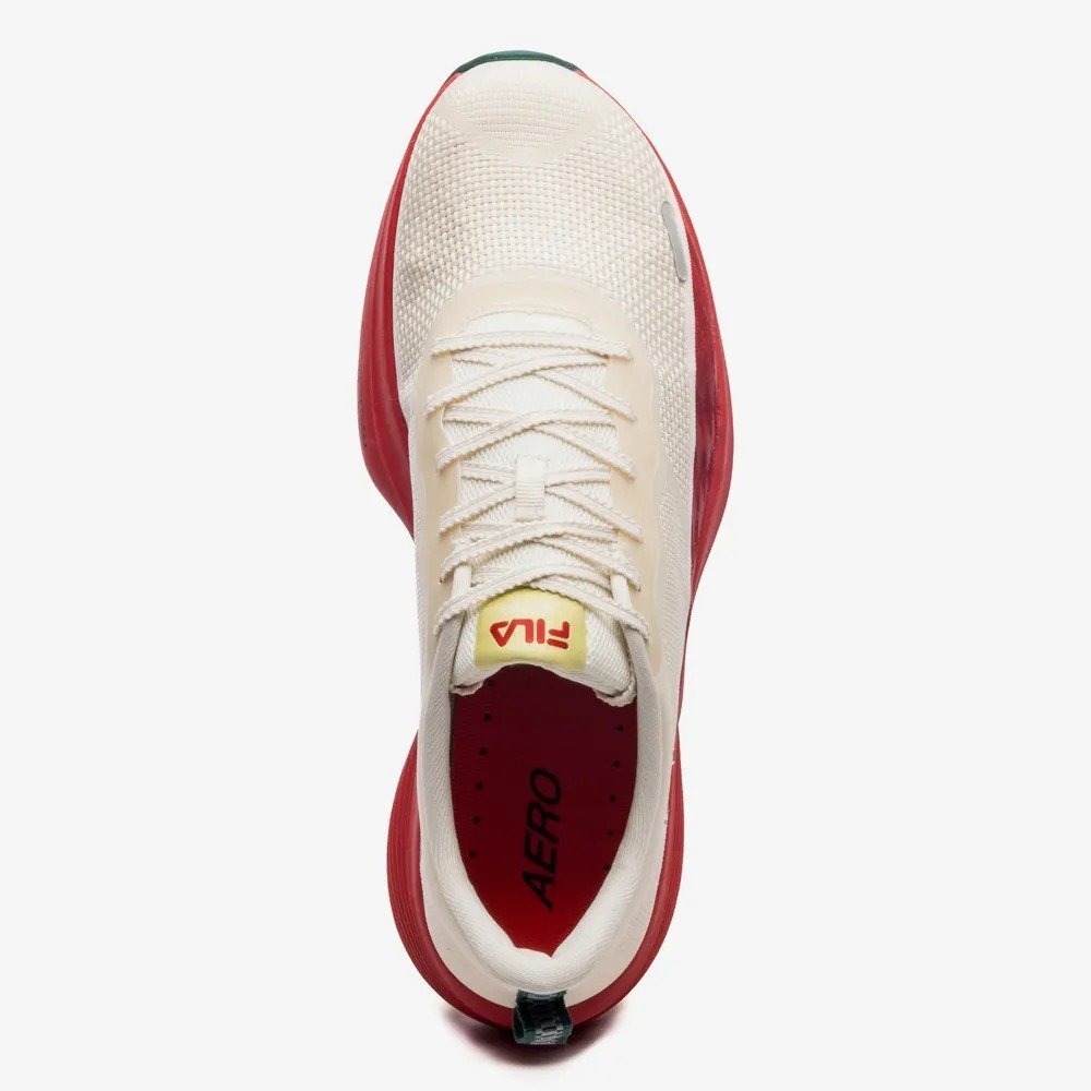 TENIS FILA AERO SKYFOAM 1360517 BEGE VERMELHO MASCULINO Branco 4