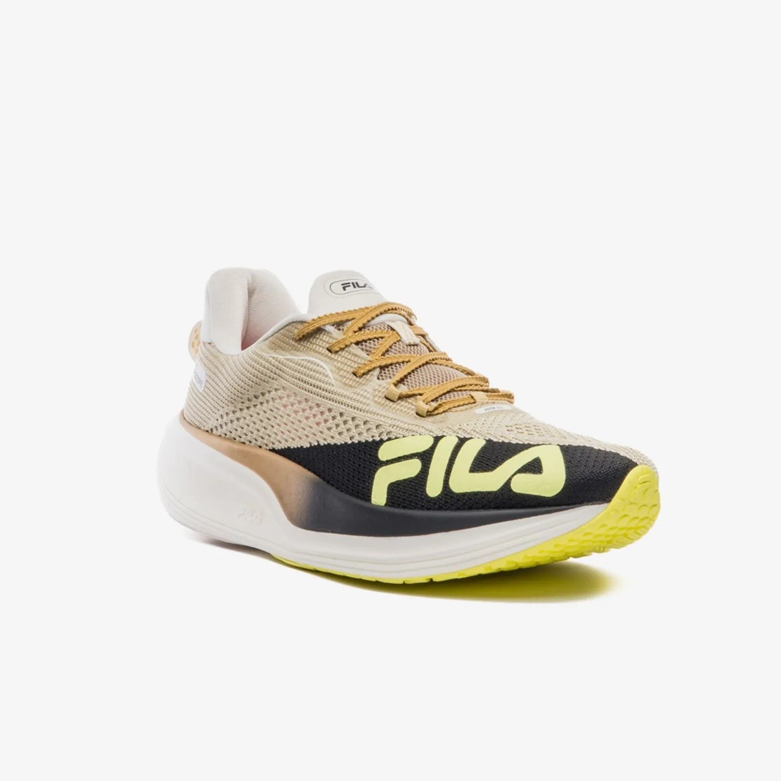 TENIS FILA RACER SPEEDZONE 1364868 DOURADO PRETO VERDE MASCULINO Bege 3