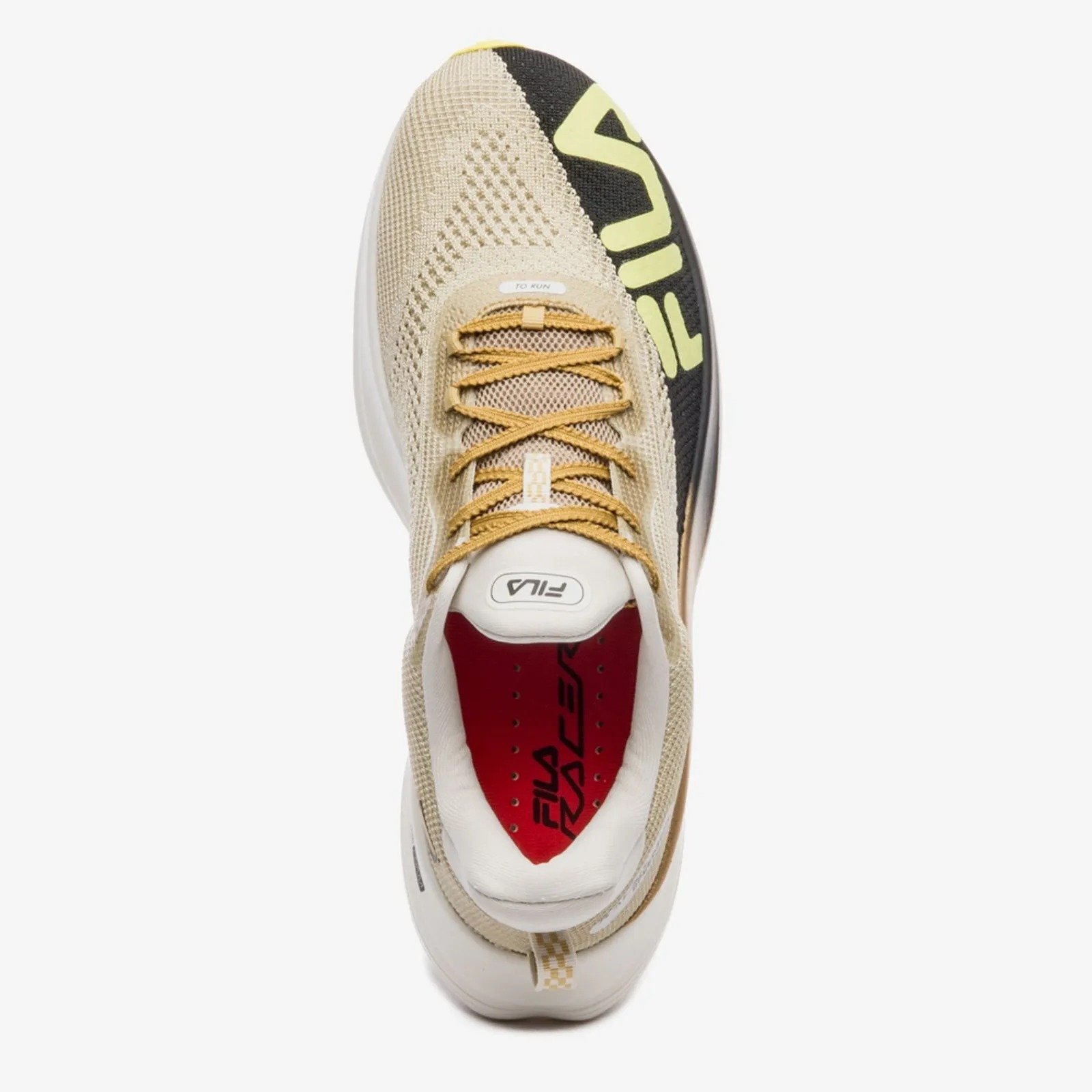 TENIS FILA RACER SPEEDZONE 1364868 DOURADO PRETO VERDE MASCULINO Bege 4
