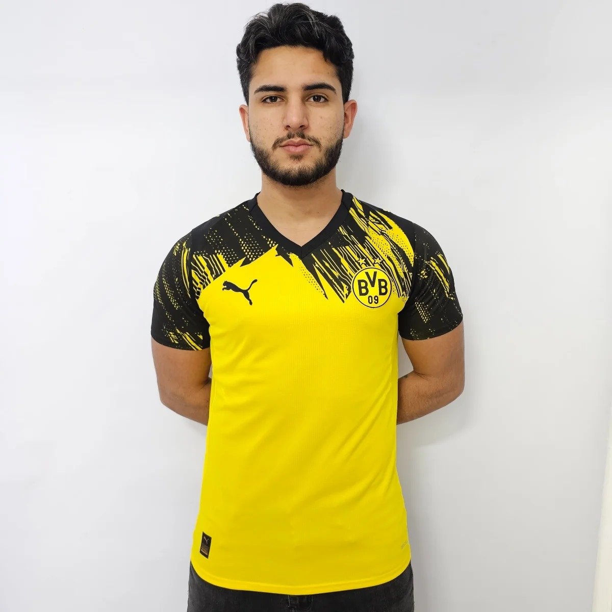 CAMISA CLUBE PUMA BORUSSIA DORTMUND I 2025/26 AMARELO PRETO Amarelo 2