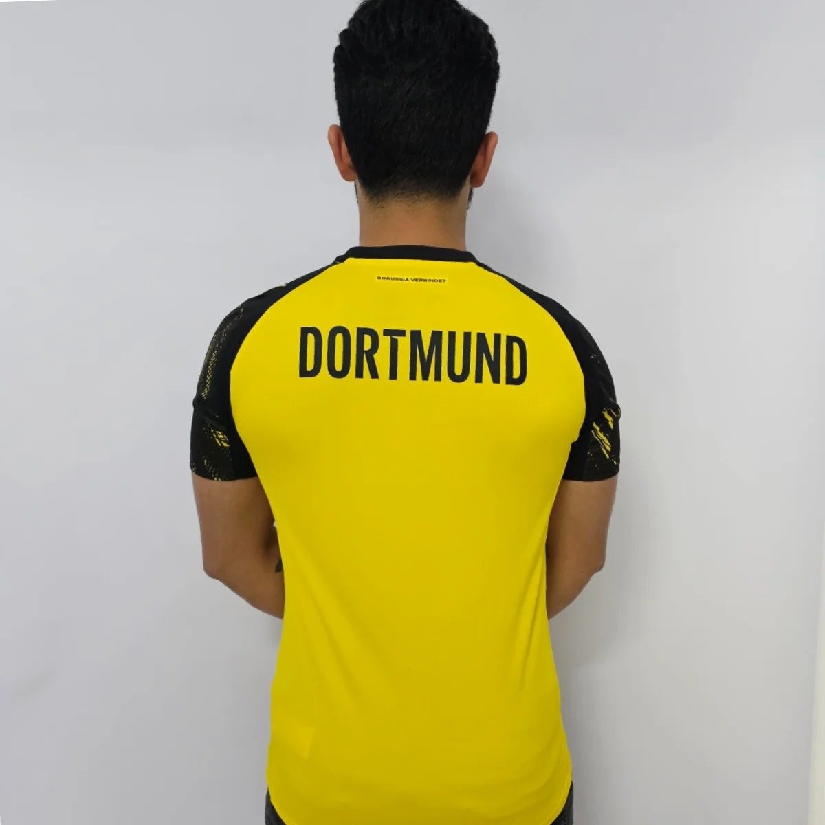 CAMISA CLUBE PUMA BORUSSIA DORTMUND I 2025/26 AMARELO PRETO Amarelo 4