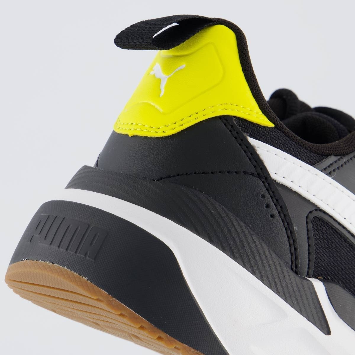 TENIS PUMA FERRARI TRINITY 2 308762 07 PRETO AMARELO MASCULINO Preto 5