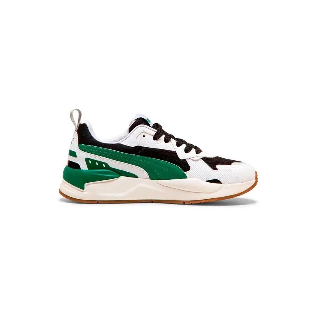 TENIS PUMA X RAY 3 402467 50 PRETO VERDE MASCULINO Branco 2
