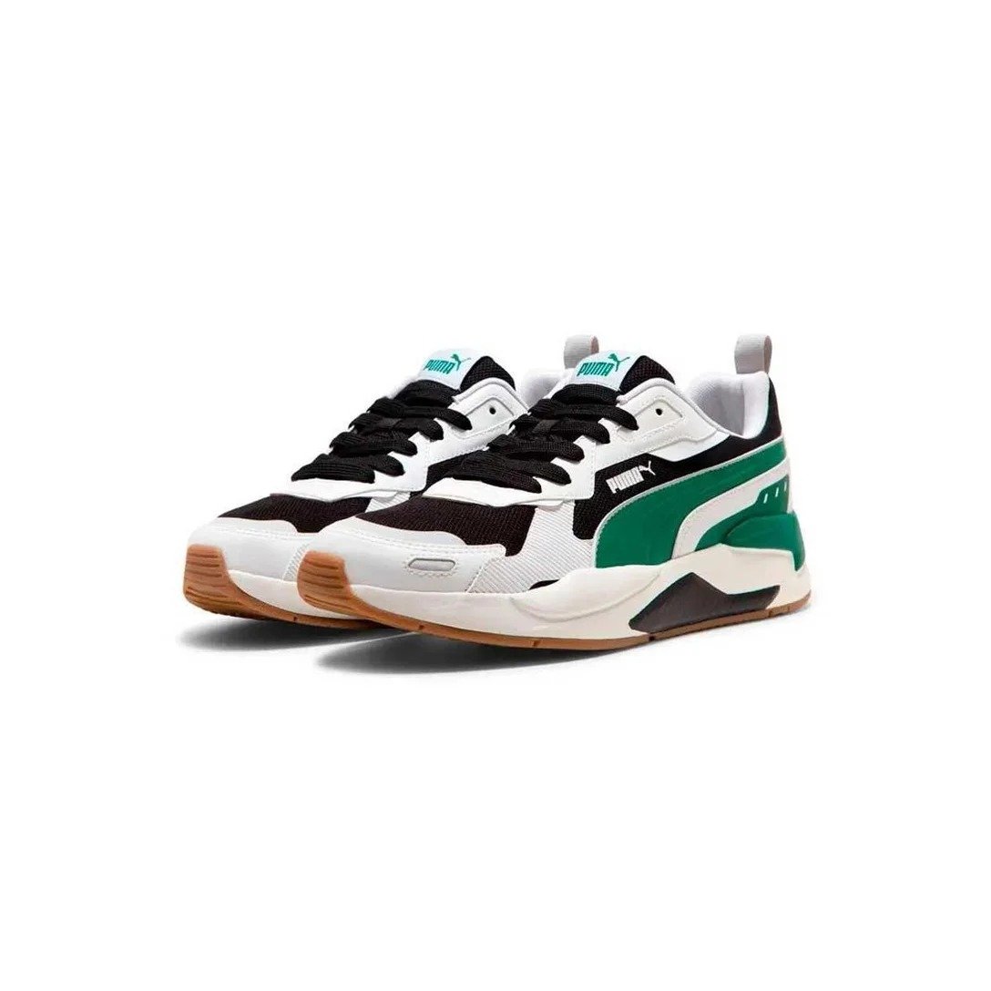 TENIS PUMA X RAY 3 402467 50 PRETO VERDE MASCULINO Branco 3