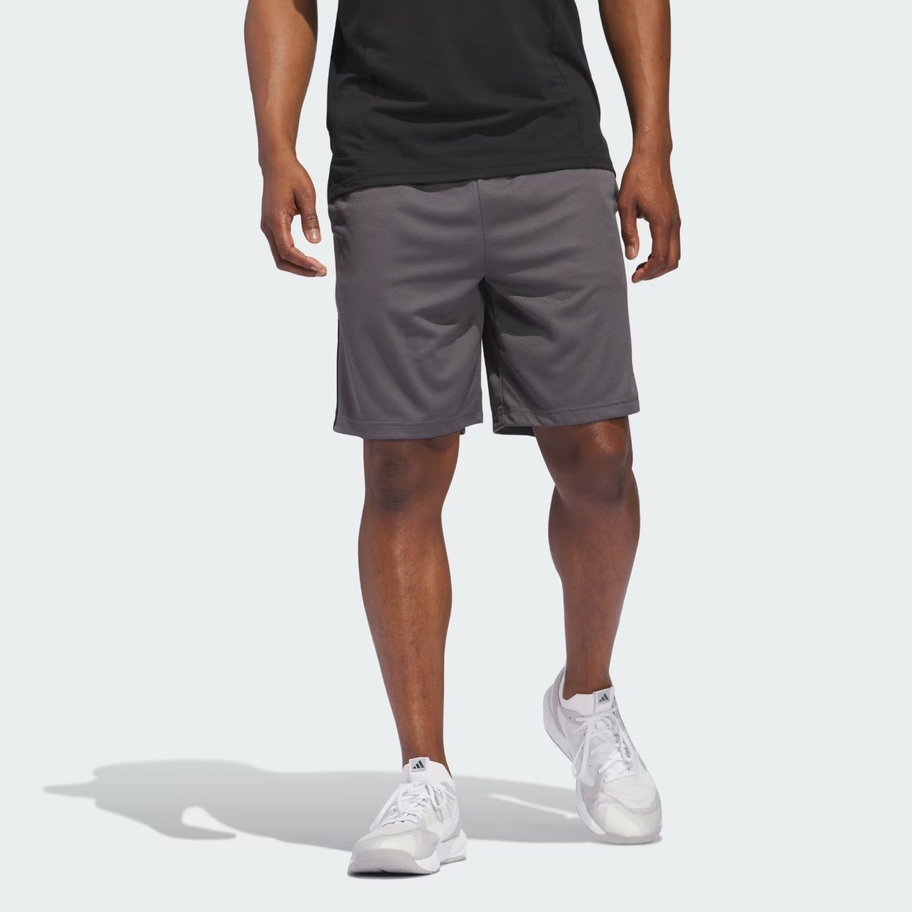 SHORTS ADIDAS M 3S CINZA PRETO MASCULINO JJ4940