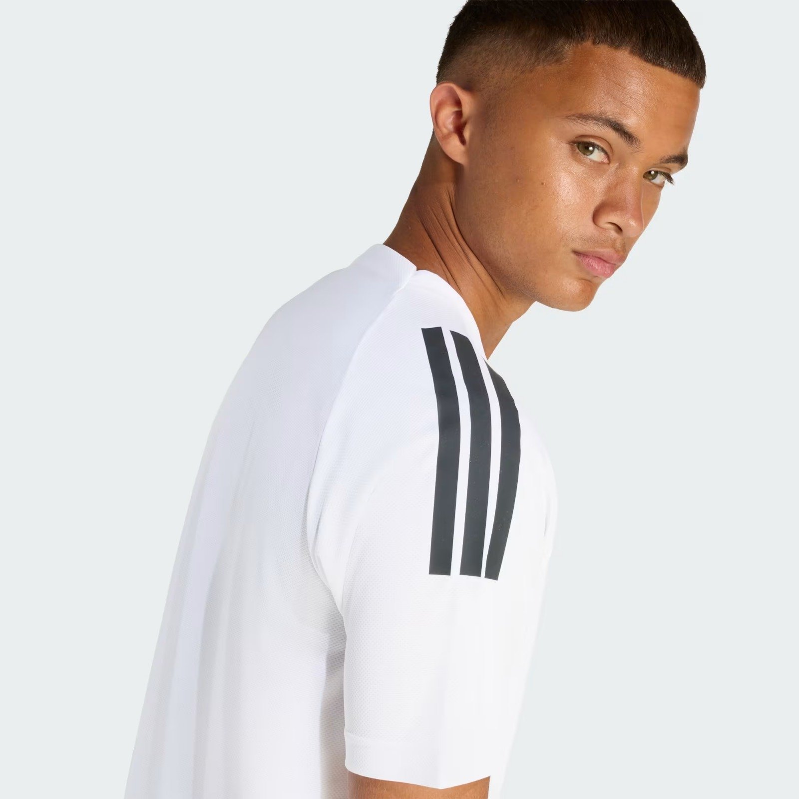 CAMISA ADIDAS SERENO JZ1078 BRANCO PRETO MASCULINO Branco 5
