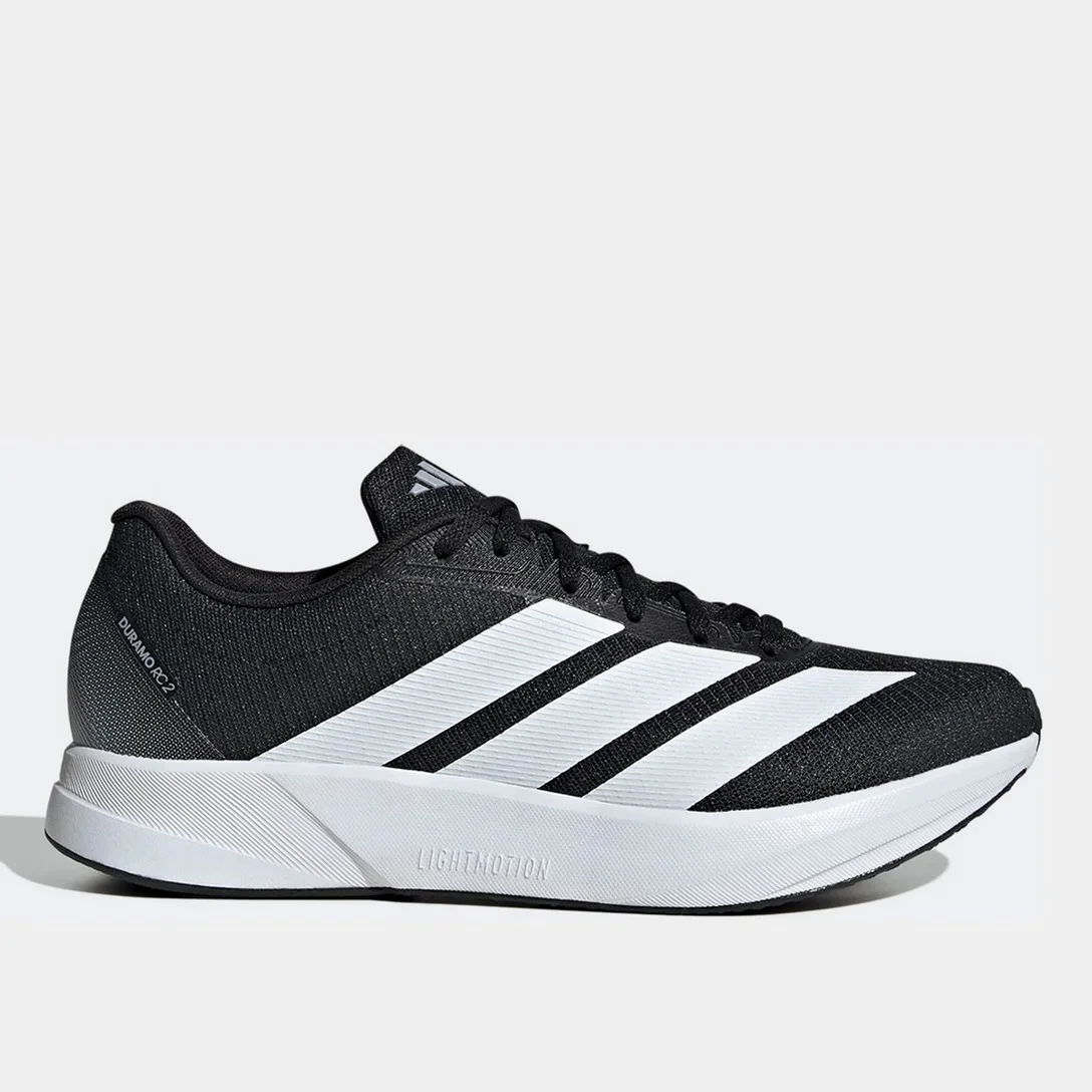 TENIS ADIDAS DURAMO RC 2 JS4429 PRETO BRANCO MASCULINO