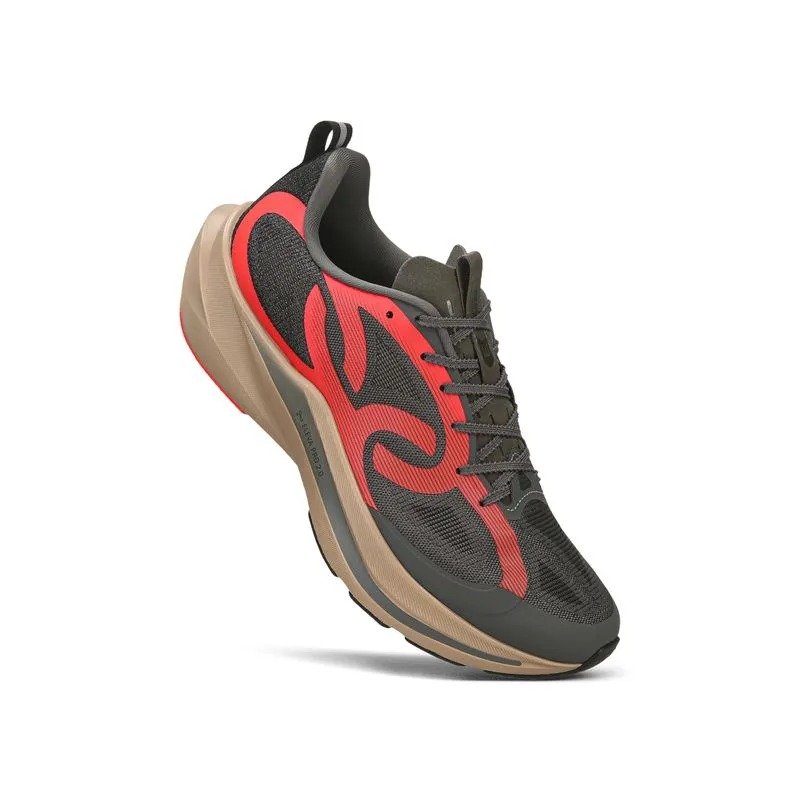 TENIS OLYMPIKUS CORRE VENTO 3 43447473 CHUMBO VERMELHO MASCULINO Chumbo 3