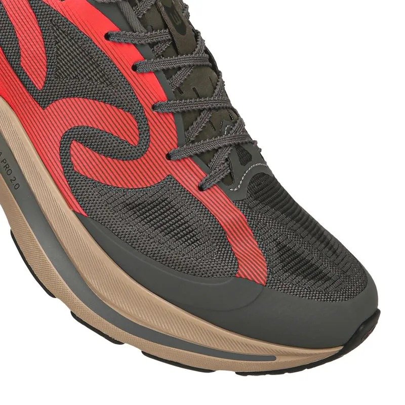 TENIS OLYMPIKUS CORRE VENTO 3 43447473 CHUMBO VERMELHO MASCULINO Chumbo 4