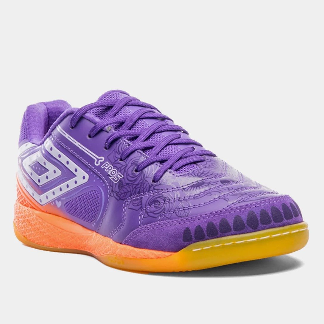 CHUTEIRA UMBRO PRO 5 DIA DE LOS MUERTOS ROXO LARANJA UNISSEX Roxo 2