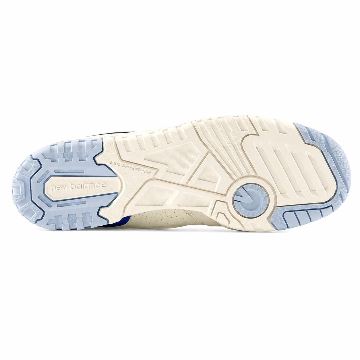 TENIS NEW BALANCE 550 1348493 BEGE AZUL CLARO MASCULINO Branco/Azul 4