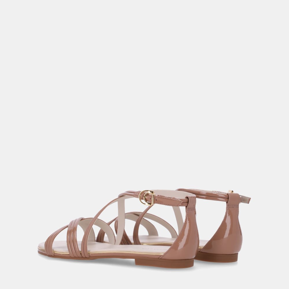 Sandália Rasteira Verona Mousse - 54870072 Mousse 3