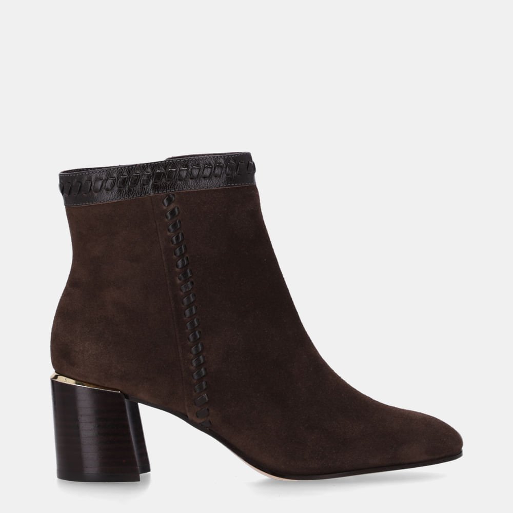 Bota Cano Curto Camurça Cacau - 80740012