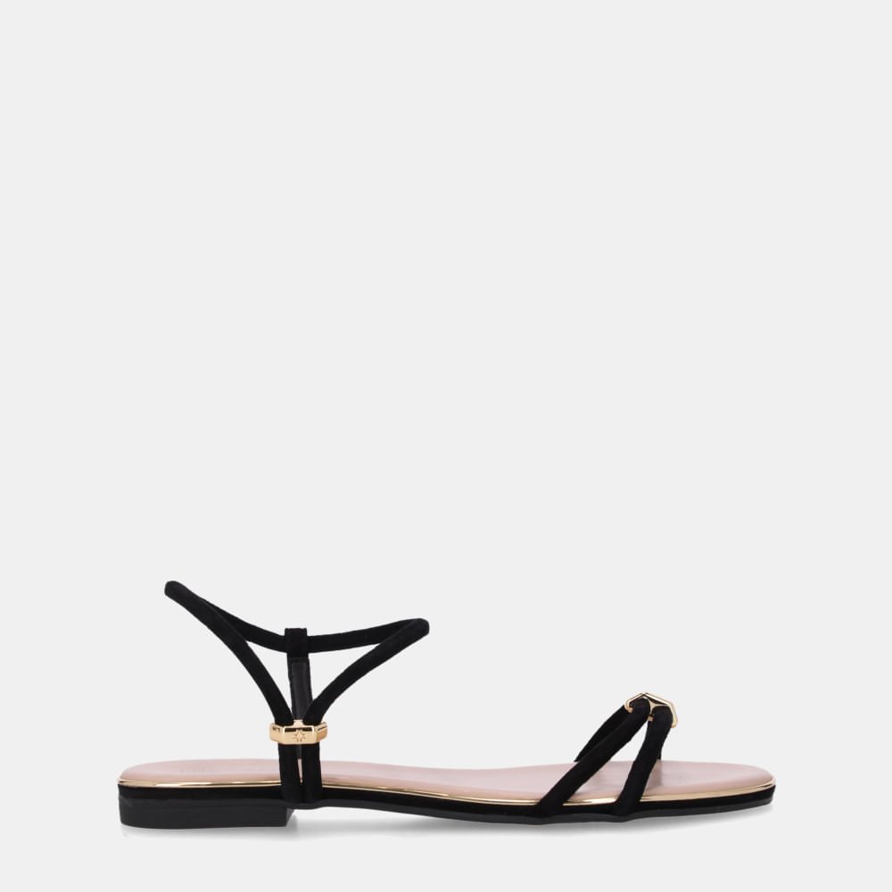 Sandália Rasteira Antilope Preto - 54870060 Preto 1