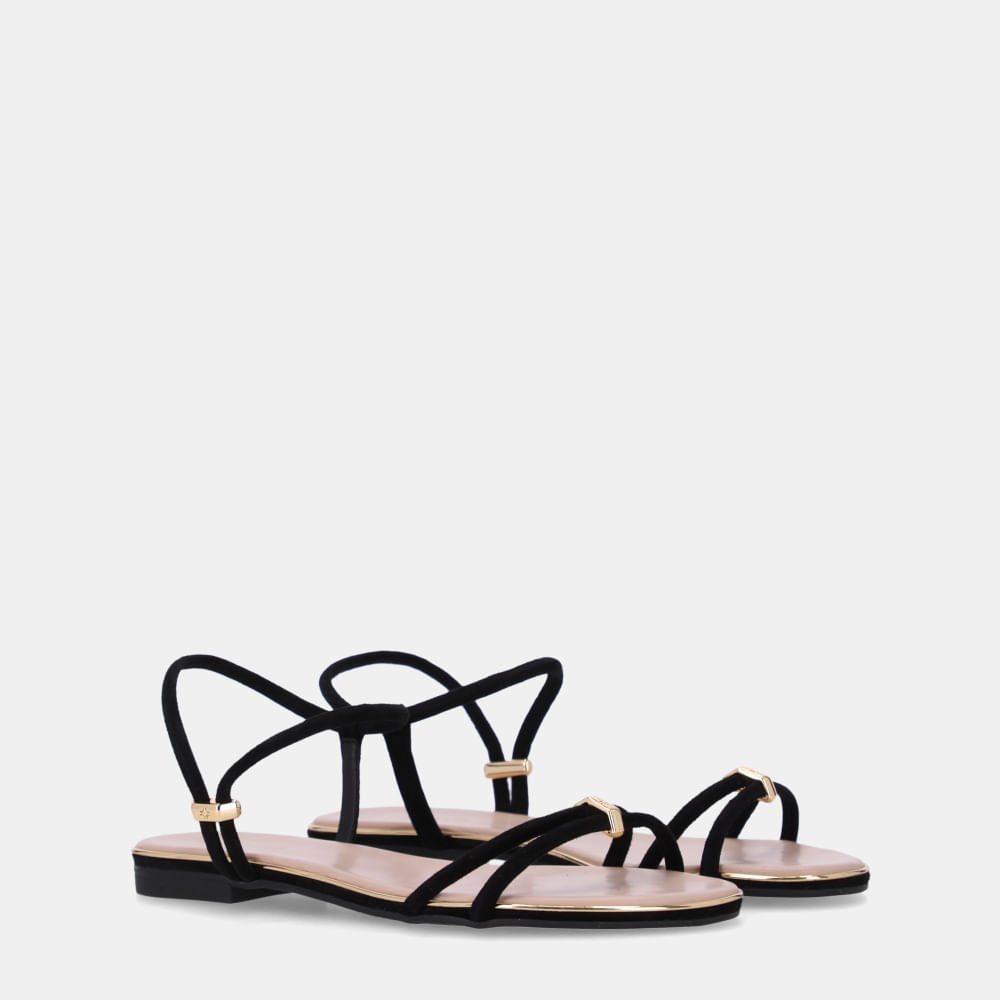 Sandália Rasteira Antilope Preto - 54870060 Preto 2