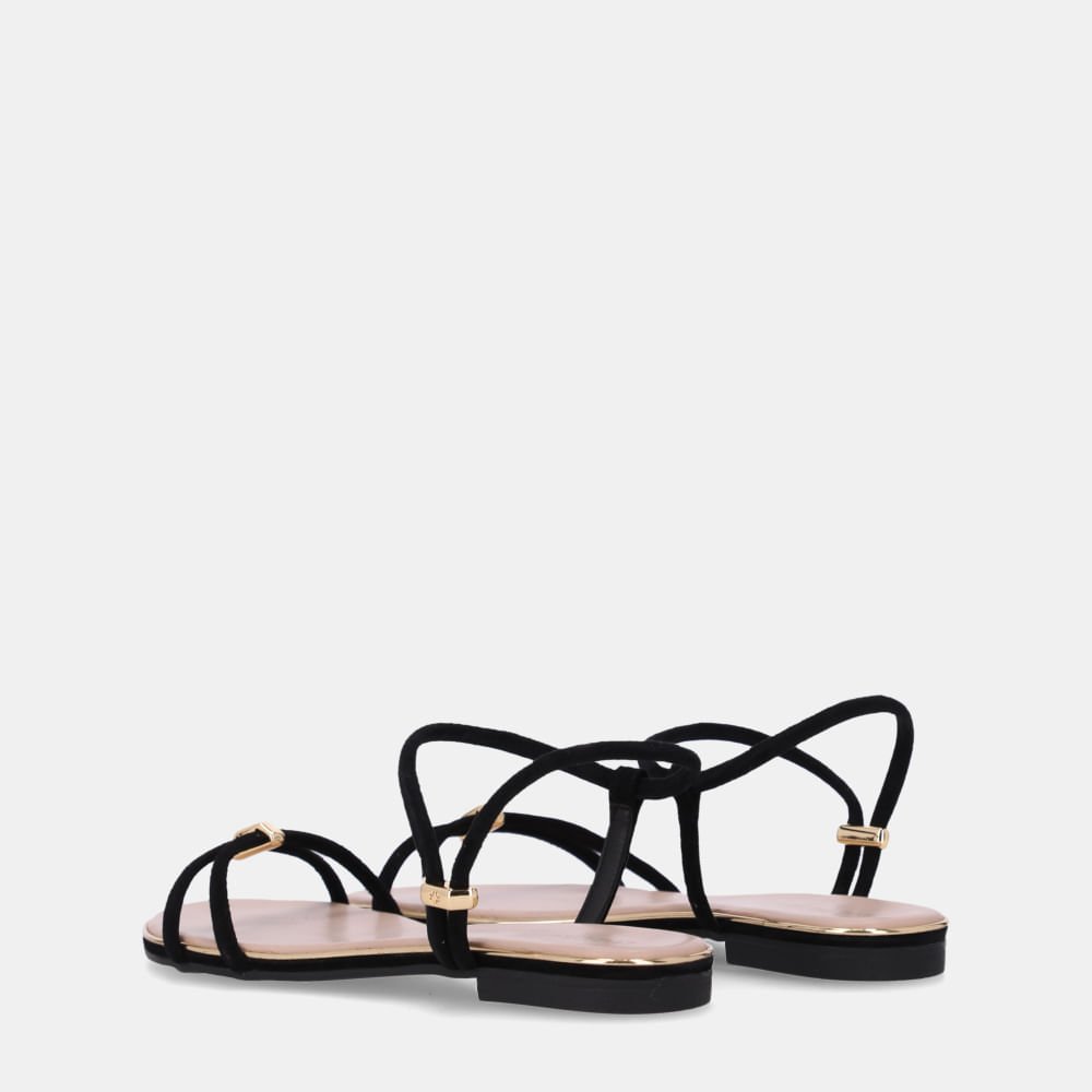 Sandália Rasteira Antilope Preto - 54870060 Preto 3