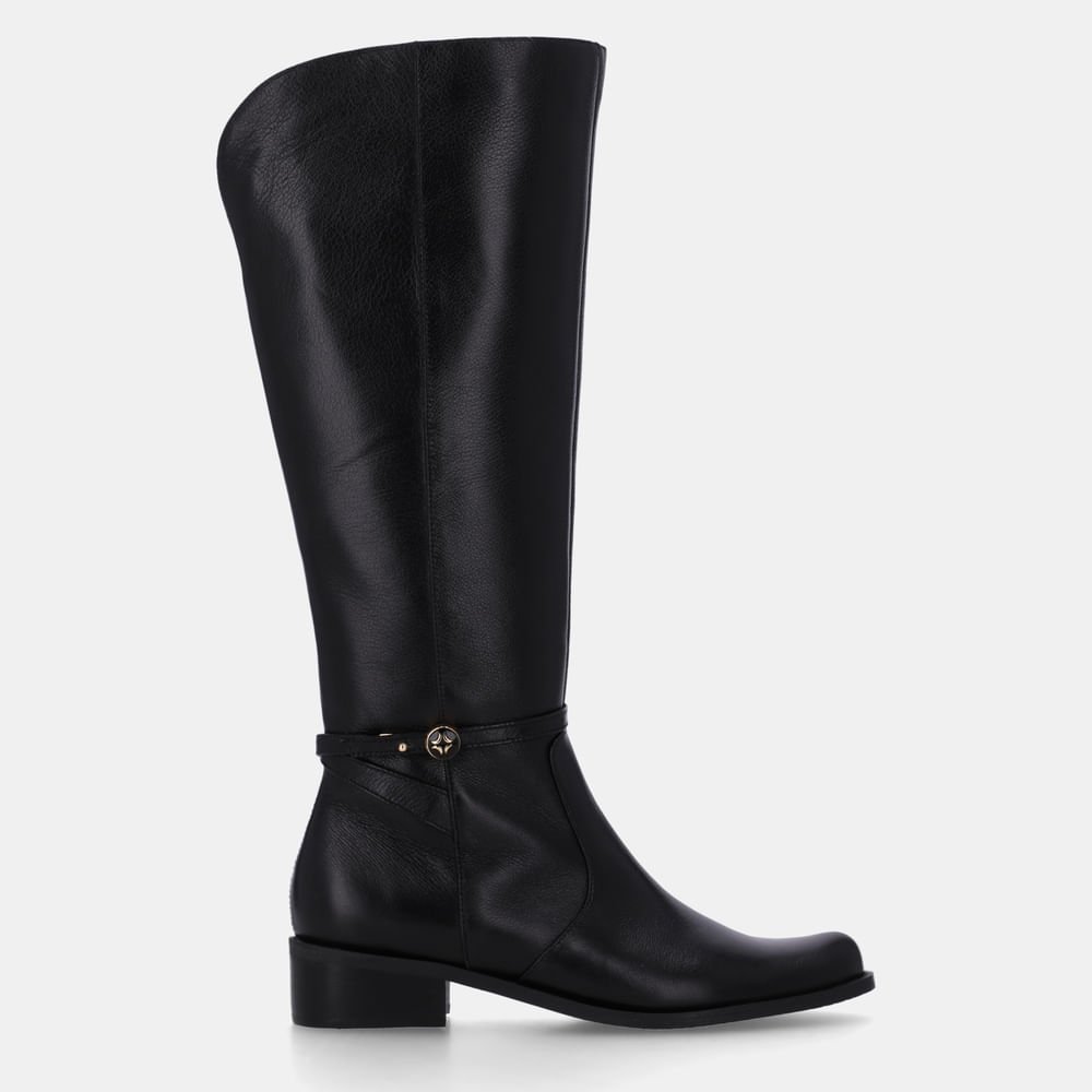 Bota Cano Longo Saara Preto - 52460034