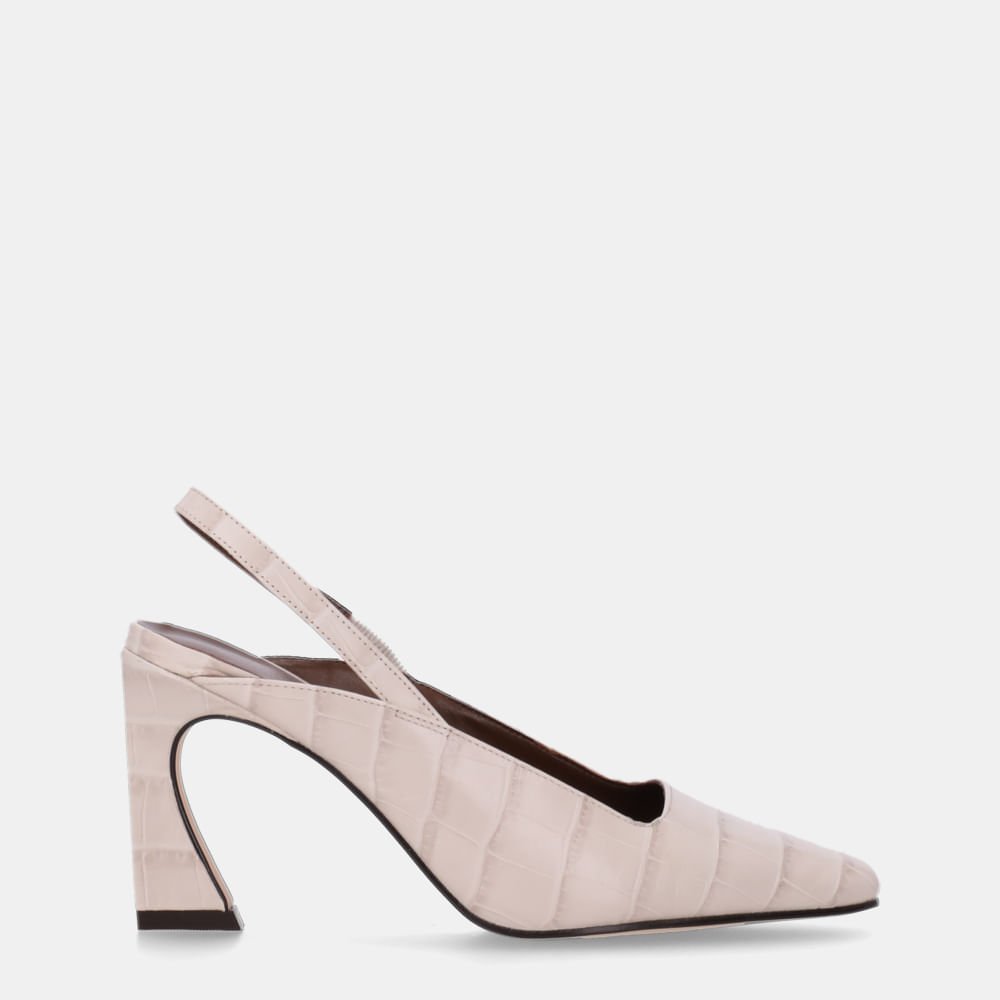 Slingback Croco Panna - 81100004