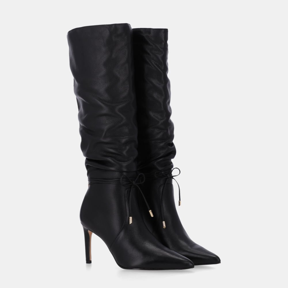 Bota Cano Longo Saara Preto - 80480038 Preto 2