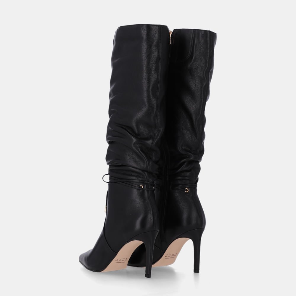 Bota Cano Longo Saara Preto - 80480038 Preto 3