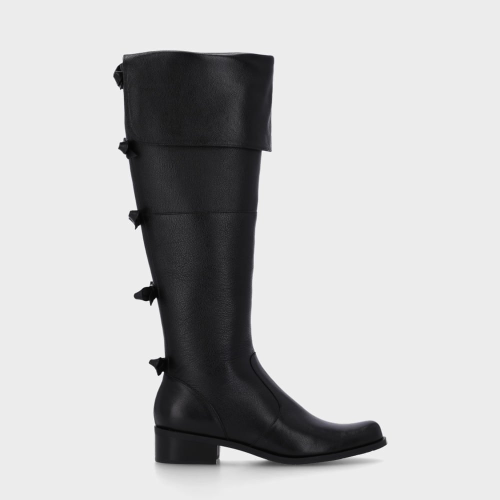 Bota Over The Knee Saara Preto - 52460900