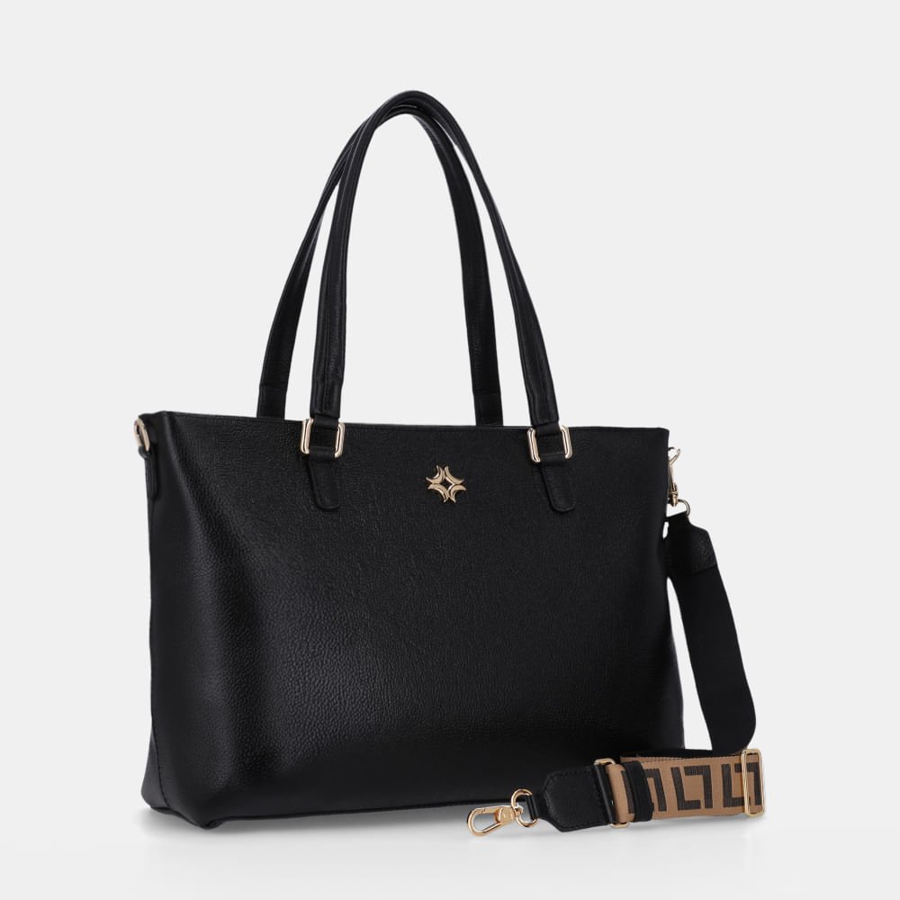 Bolsa Shopping Grande New Ridge Preto - 2000601 Preto 3
