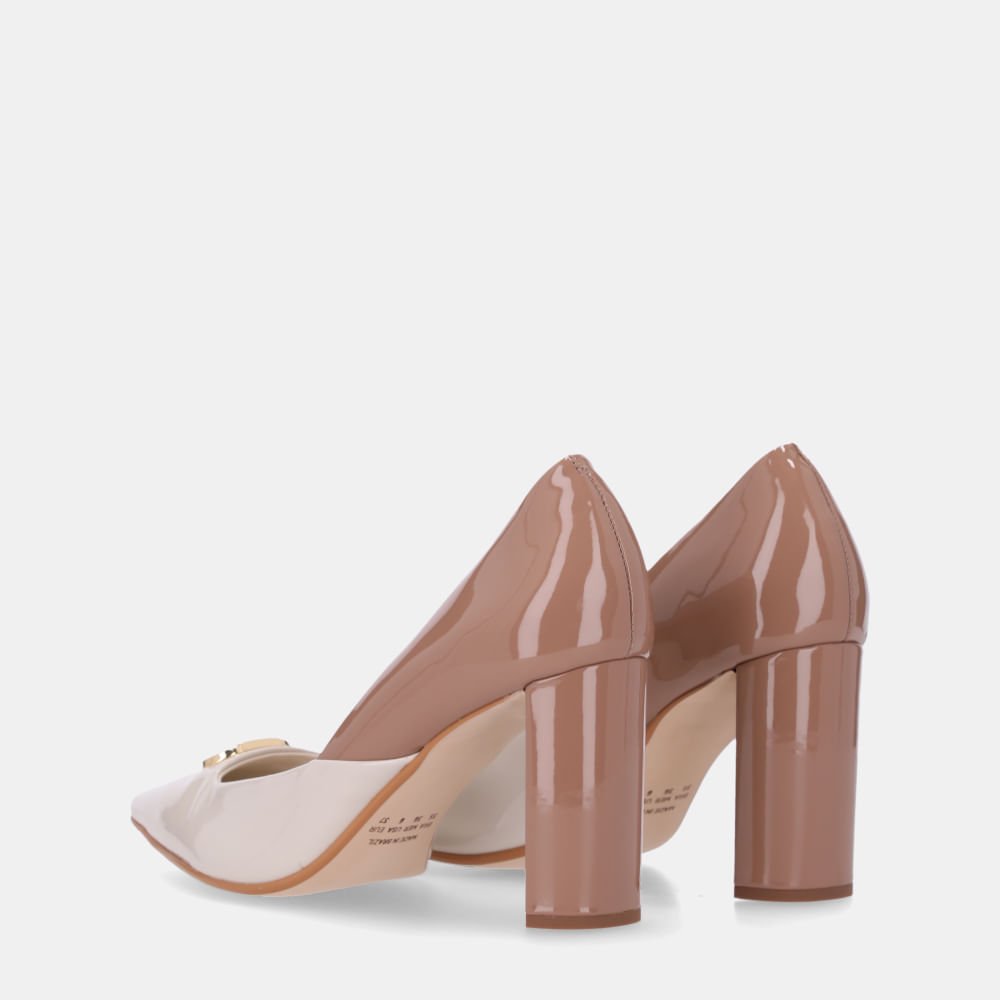 Scarpin Verniz Pu Panna/verniz Pu Mousse - 80230035 Mousse 3