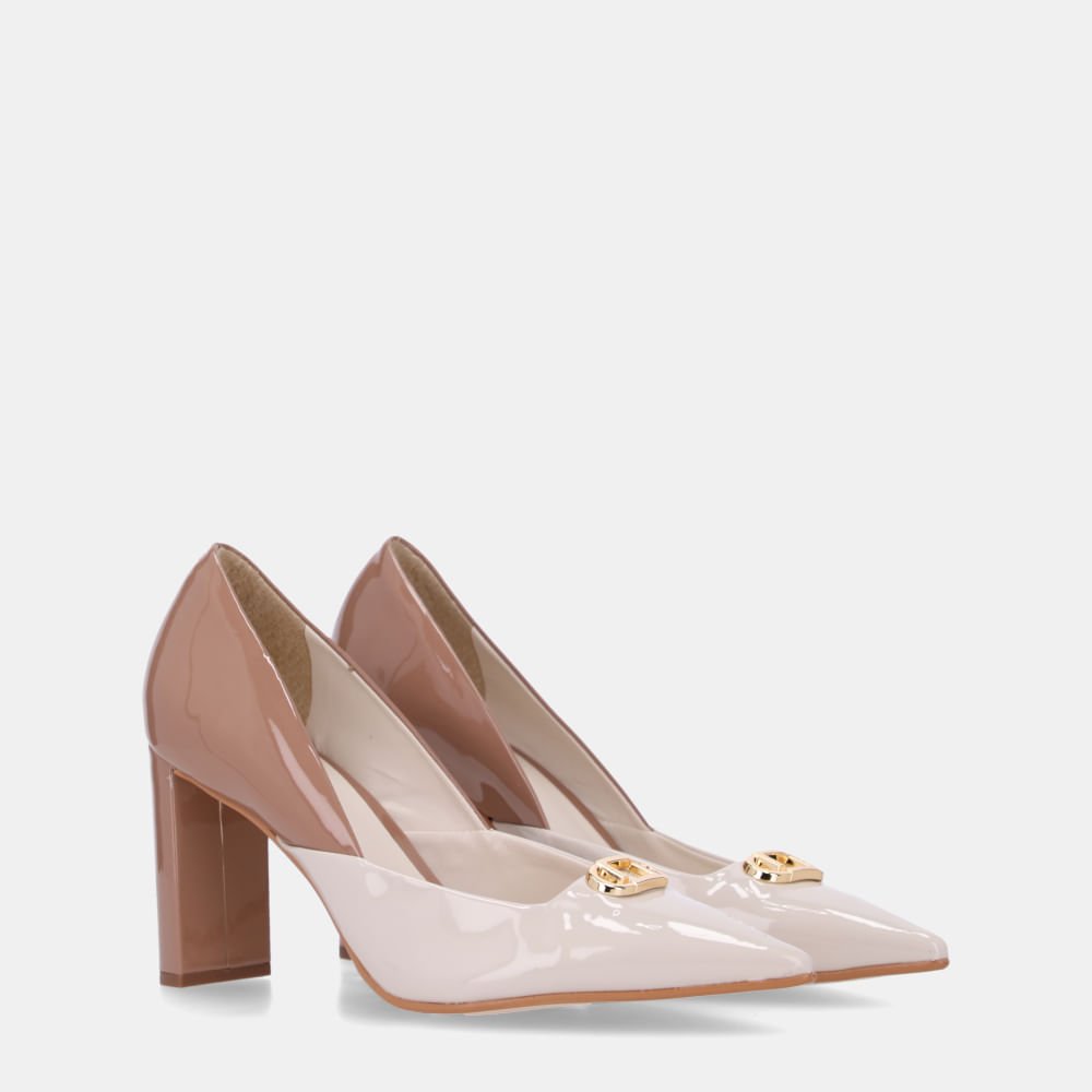 Scarpin Verniz Pu Panna/verniz Pu Mousse - 80230035 Mousse 2