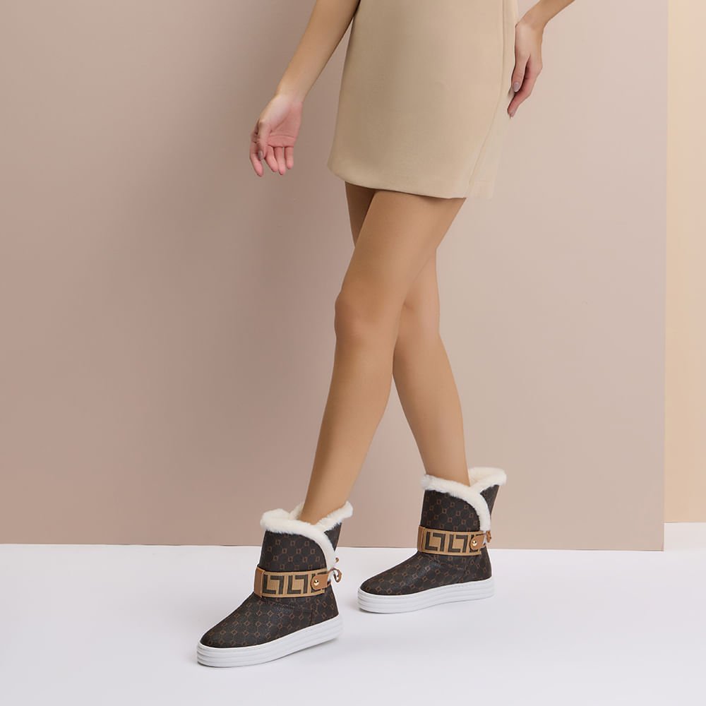 Tênis Boot Monograma Mocca-60230006 Mocca 2